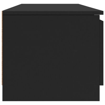 vidaXL Szafka pod TV, czarna, 140x40x35,5 cm, płyta wiórowa