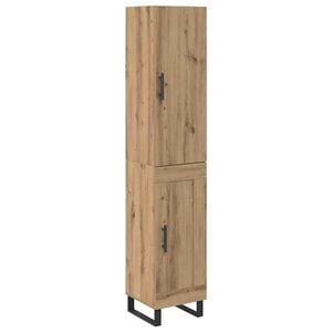 vidaXL Highboard Dąb rzemieślniczy 34,5 x 34 x 180 cm