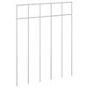 vidaXL Panel ogrodzeniowy 24 szt. 25 x 30 cm Stal ocynkowana srebrny
