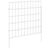 vidaXL Ogrodzenie z palikami 24 szt. 55 x 50 cm Stal ocynkowana
