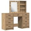 vidaXL Toaletka 3 pcs Brązowy 40 x 41 x 135 cm Materiał drewnopochodny