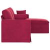 vidaXL Sofa Czerwone wino