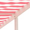 vidaXL Piaskownica z regulowanym daszkiem, jodła, biało-czerwona, UV50