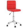 vidaXL Obrotowe krzesła stołowe, 6 szt., czerwone, sztuczna sk&oacute;ra