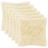 vidaXL Poszewka na poduszkę 6 pcs HEERLEN kremowy 50 x 50 cm Fleece PV