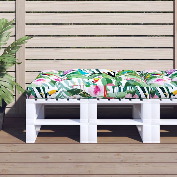 vidaXL Poduszka na paletę, wielokolorowa, 120x80x12 cm, tkanina