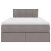 vidaXL Ł&oacute;żko z miejscem na przechowywanie i materacem Ciemnoszary