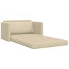vidaXL Sofa Bed 110cm Kremowy tkanina