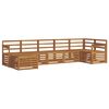 vidaXL Zestaw sofy narożnej 7 pcs Naturalny Lite Drewno Akacji