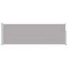 vidaXL Wysuwana markiza boczna na taras, 100 x 300 cm, szara