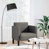 vidaXL Sofa Fotel z Podłokietnikami Jasnoszary 54 cm Tkanina Kordowa
