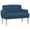 vidaXL Sofa dwuosobowa z guzikowym pikowaniem niebieski tkanina