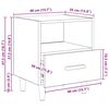 vidaXL Szafka Nocna z szufladą 2 pcs Dąb rzemieślniczy 40 x 35 x 47 cm