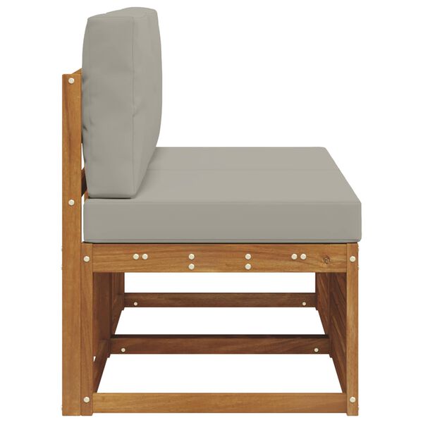 vidaXL 2 Sztuka Środkowa sofa ogrodowa Lite Drewno Akacji Naturalny