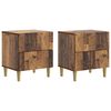 vidaXL Szafka Nocna 2 szt. Stare drewno 43 x 34,5 x 48 cm