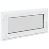 vidaXL Okno piwniczne RISOR 100 x 50 cm PVC i szkło Biały