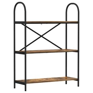 vidaXL P&oacute;łka na książki 3 poziomy 80 x 30 x 109 cm Drewno inżynieryjne