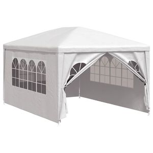 vidaXL Namiot imprezowy, 3 x 4 m, biały