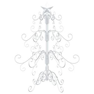 vidaXL Metalowa choinka świąteczna KUOPIO 60 cm Stal Biały