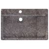 vidaXL Umywalka, szara, 58x39x10 cm, marmurowa