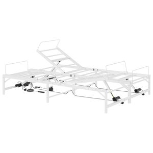 vidaXL Elektro Regulowany Stelaż Ł&oacute;żka Biały 120 x 190 cm Stal