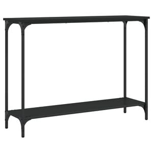 vidaXL Stolik konsolowy, czarny, 101x30,5x75 cm