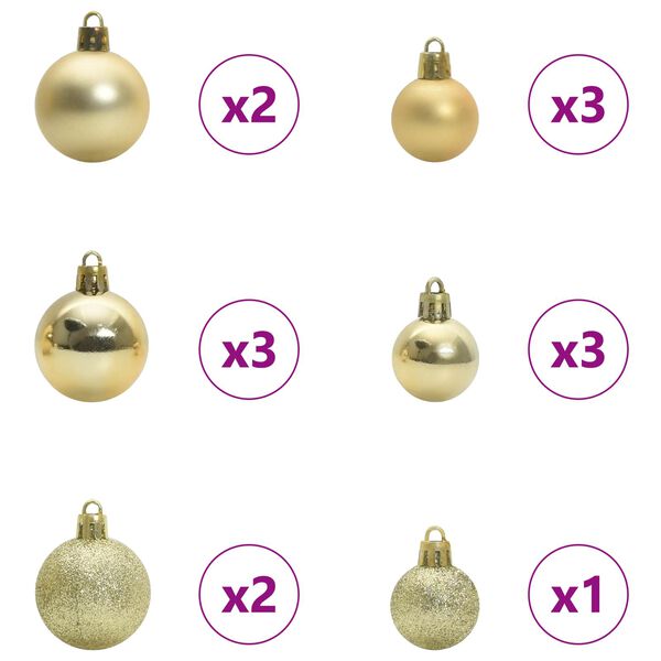 vidaXL Sztuczna choinka z 150 diodami LED Biały 120 cm PVC i stal