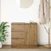 vidaXL Komoda z szufladą Artisan Oak 71x35x65 cm Drewno klejone