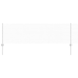 vidaXL Ogrodzenie z słupkiem Srebrny 0,6 x 100 m Stal