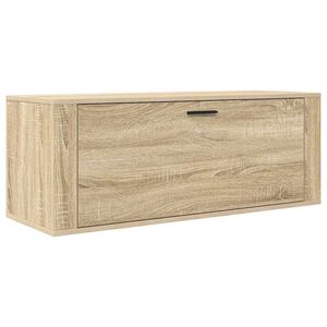 vidaXL Szafka na buty, ścienna, dąb sonoma, 100x35x38 cm