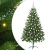 vidaXL Choinka z 300 diodami LED z podstawą Zielony 180 cm PE