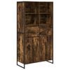 vidaXL Bufet Dąb dymny 81 x 36 x 150.5 cm Drewno inżynieryjne