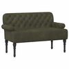 vidaXL Sofa dwuosobowa z guzikowym pikowaniem Zielony wojskowy