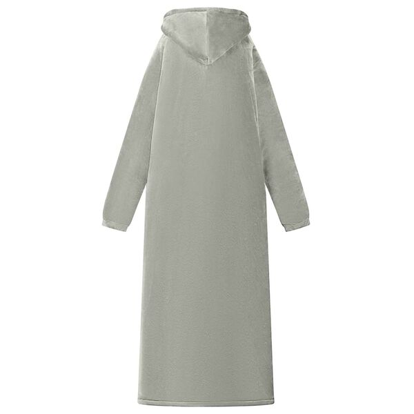 vidaXL Bluza-koc Szary L Fleece i Flanela