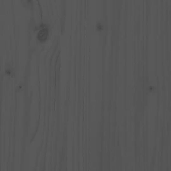 vidaXL Wezgłowie ł&oacute;żka, szare, 145,5x4x100 cm, lite drewno sosnowe