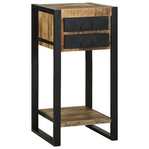 vidaXL Stolik końcowy Brązowy 40 x 40 x 80 cm Drewno z mango