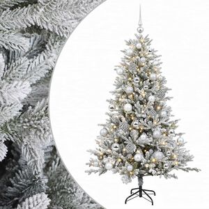 vidaXL Sztuczna choinka z bombką 120 cm 150 LED Ciepła biel