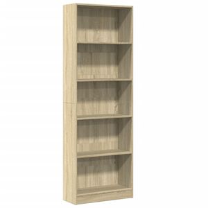 vidaXL Regał, dąb sonoma, 60x24x176 cm, materiał drewnopochodny