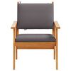 vidaXL Krzesło Ogrodowe z poduszką 2 pcs Brązowy Lite drewno akacjowe