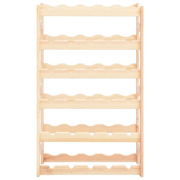 vidaXL Stojak na 30 butelek wina, drewno sosnowe