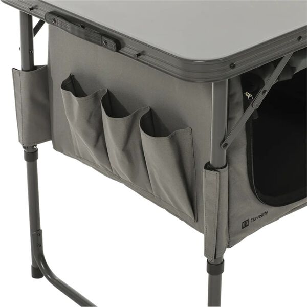 Travellife Składana szafka turystyczna Toledo, szeroka, ciemnoszara