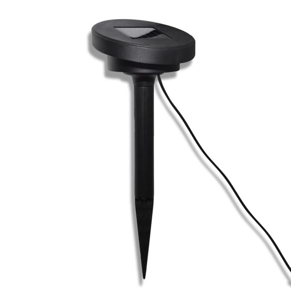 vidaXL Lampy ogrodowe ze szpikulcami i panelem solarnym, 3 LED