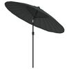 vidaXL Parasol ogrodowy na słupku aluminiowym, 270 cm, antracytowy