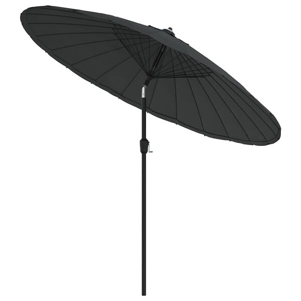 vidaXL Parasol ogrodowy na słupku aluminiowym, 270 cm, antracytowy