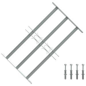 vidaXL Krata na okno z regulacją, 500-650 mm, 3 metalowe pręty
