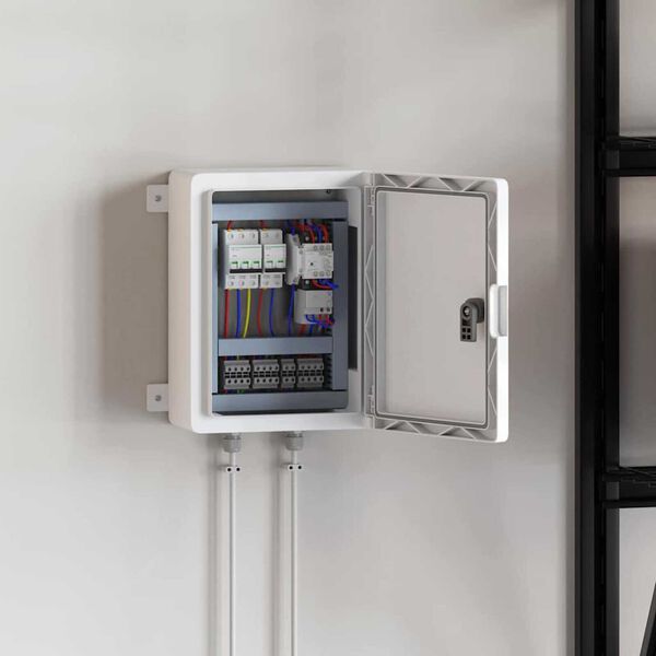 vidaXL Szafka sterownicza Szary 32 x 15 x 35 cm Plastik ABS