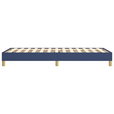 vidaXL Rama łóżka, niebieska, 90x190 cm, tapicerowana tkaniną