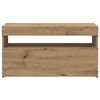 vidaXL Szafki TV z LED, 2 szt., dąb artisan, materiał drewnopochodny