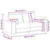 vidaXL Sofa Beżowy 180 x 80 x 82 cm Tkanina lniana