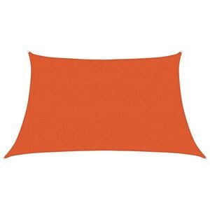 vidaXL Żagiel przeciwsłoneczny, 160g/m&sup2;, trapez, pomarańczowy, 3/4x2 m